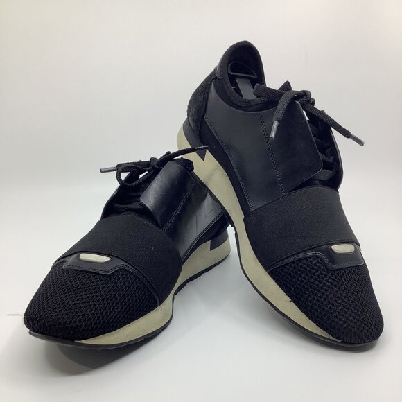 Balenciaga Race Runner Black Leather - Picture 2 of 8